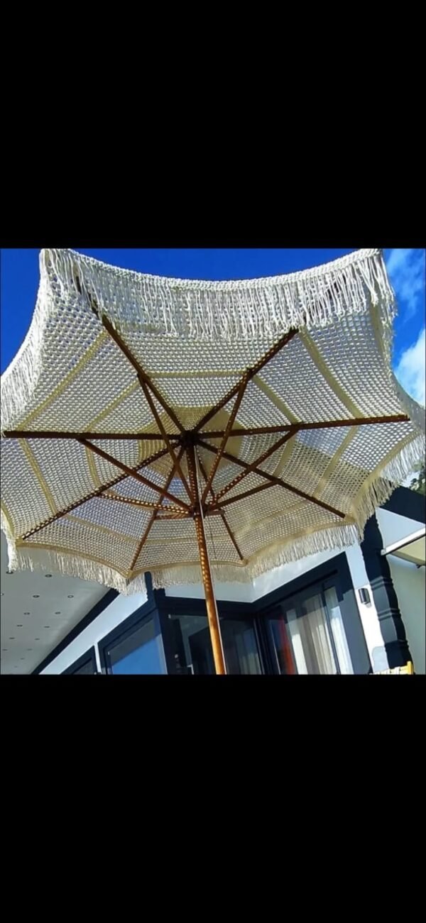 Ahşap Bahçe,Kafe,Otel,Sahil Şemsiyesi ,Makrome Şemsiye