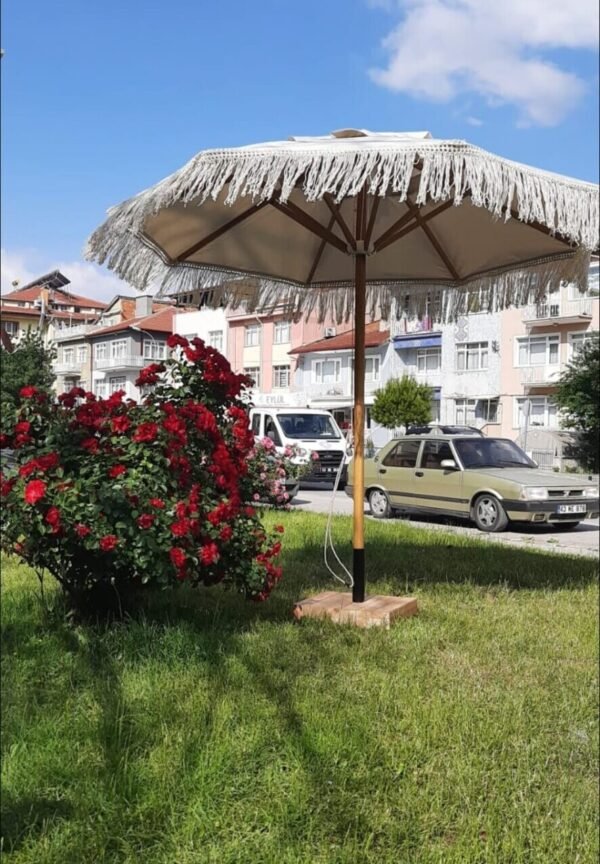 Ahşap Bahçe,Otel,Kafe,Plaj Şemsiye ,Makrome Şemsiye